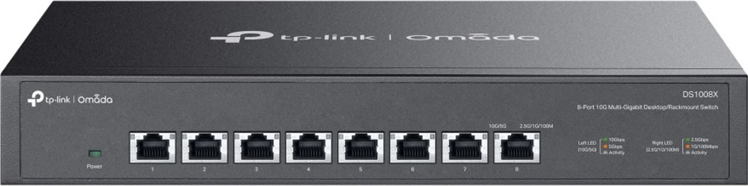 Switch, TP-Link, DS1008X, 8 porte 10G multi-gigabit, i zi