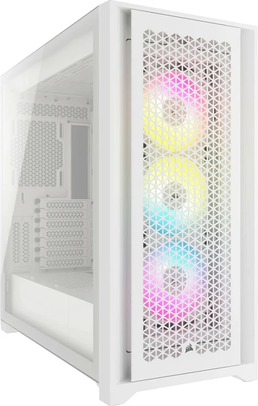 Kasë PC Corsair iCUE 5000D RGB Airflow, Midi Tower, ATX/E-ATX, e bardhë