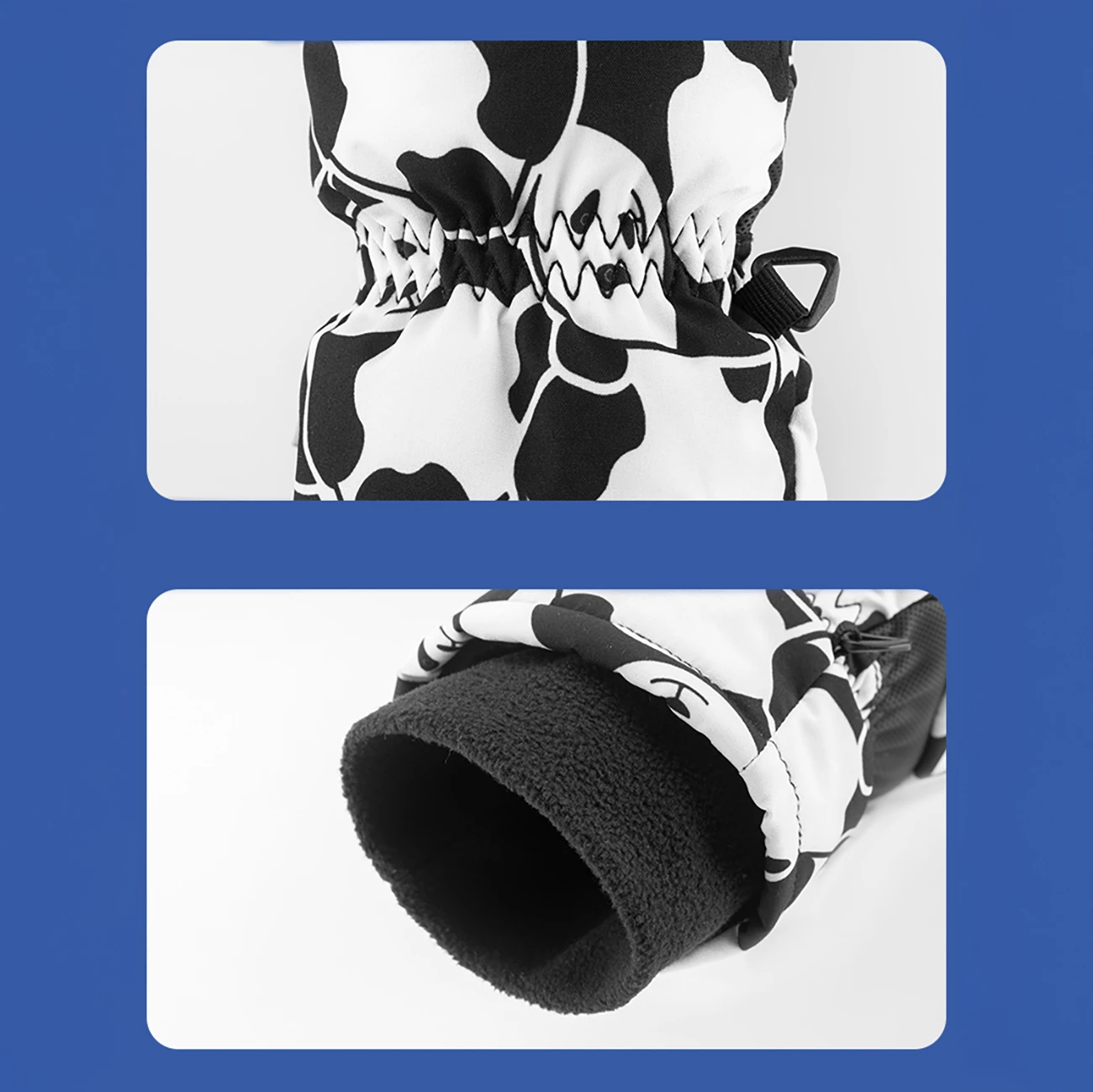 Doreza ski për fëmijë Qunature Panda Heat Transfer, S, e zezë/e bardhë