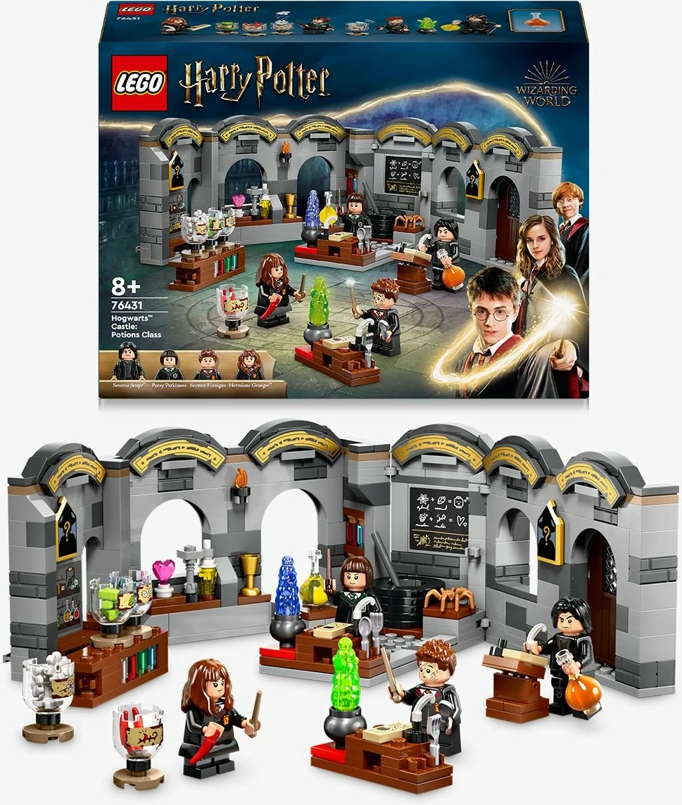 Set ndërtimi LEGO Harry Potter 76431, Kështjella Hogwarts, Klasa e Eliksirëve, multingjyrësh