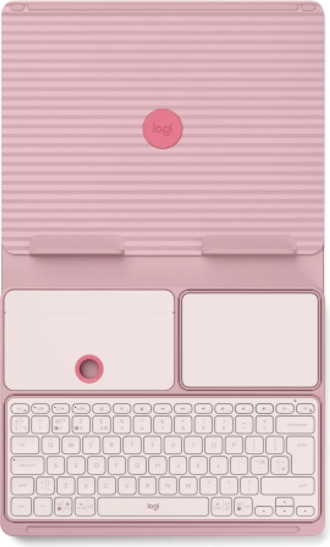 Tastierë mini Logitech 920-011240, QWERTY UK, touchpad, Bluetooth, Bohemian Blush