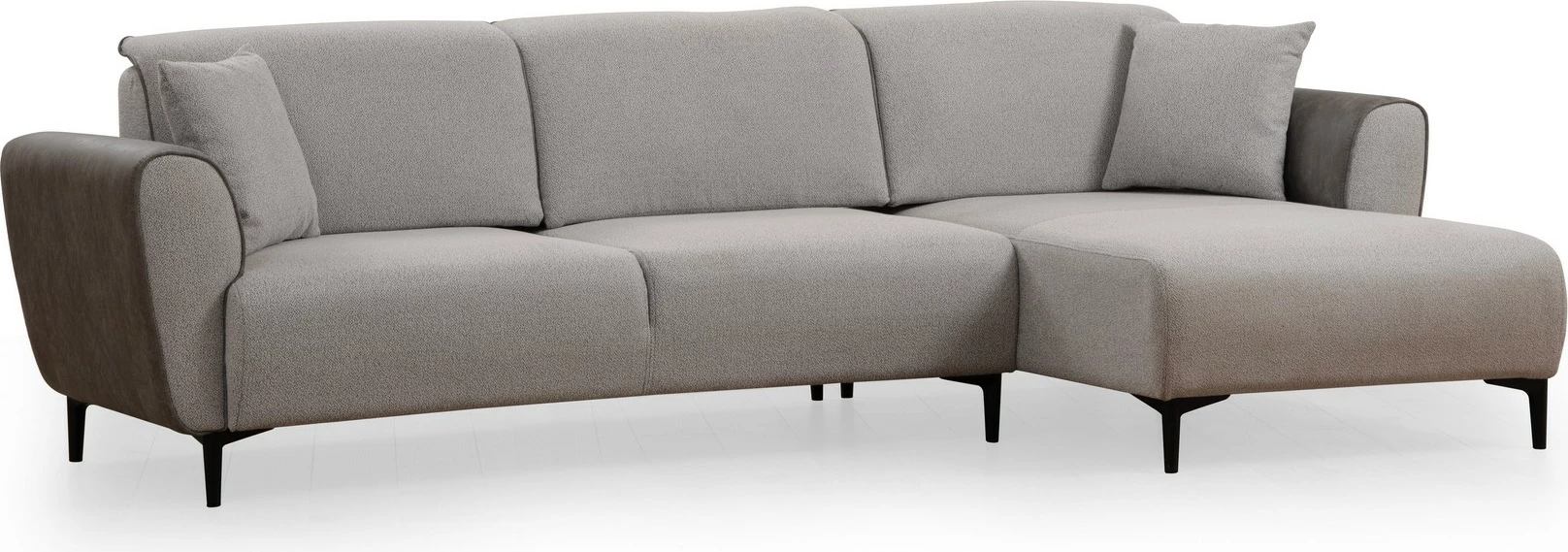 Kënd-sofë krevate Atelier del Sofa, Aren Right, ngjyrë gri