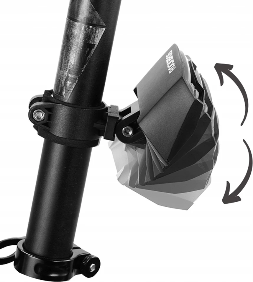 Dritë e pasme biçiklete Rockbros LKWD-R1 me lazer, telekomandë, 2000 mAh, e zezë