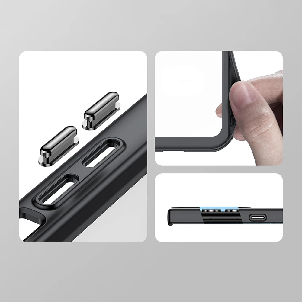 Mbështjellës Hurtel Outer Space Case për Samsung Galaxy S22 Ultra, i fortë me kornizë xheli, Kuq