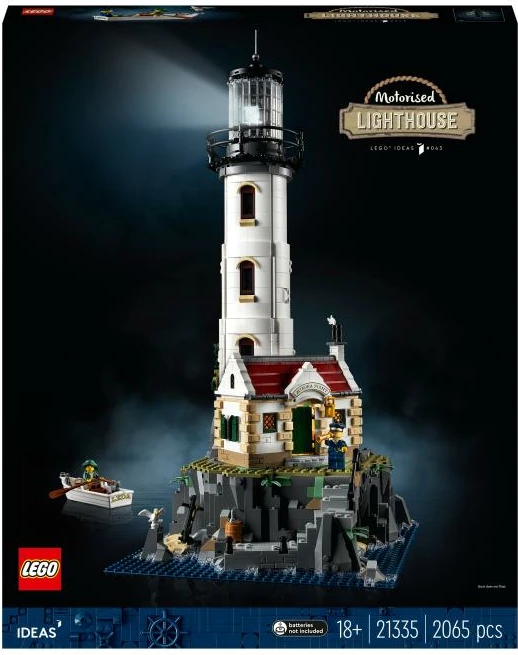 Set ndërtimi, LEGO, Ideas 21335 Motorized Lighthouse, dritë e motorizuar, 2065 pjesë, 18+
