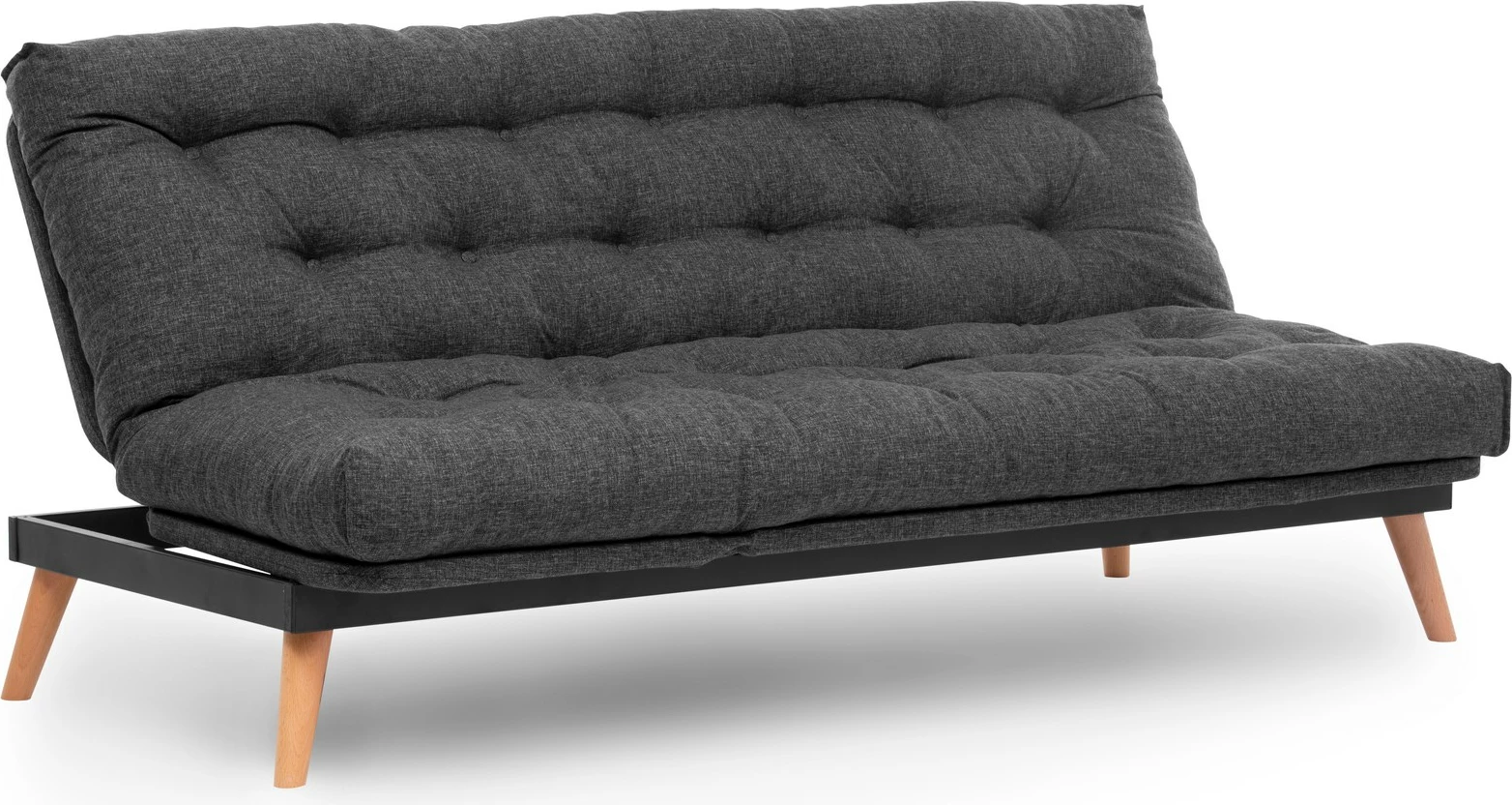 Divan-krevat treshe, Atelier del Sofa, Saki, ngjyrë gri e errët