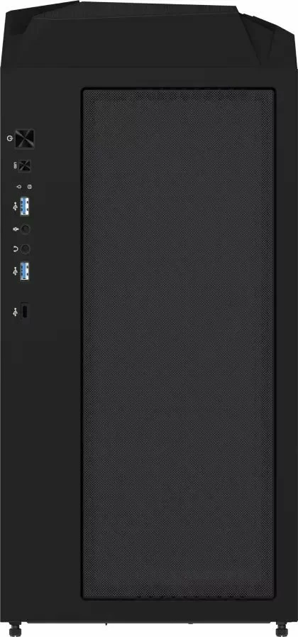 Kasë Gigabyte C301 Glass GB-C301G Midi Tower ATX/e-ATX me xham të temperuar, ARGB hub, USB Type-C, e zezë