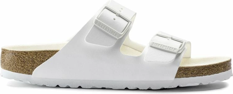 Flip-flops Birkenstock për femra dhe meshkuj, të bardha