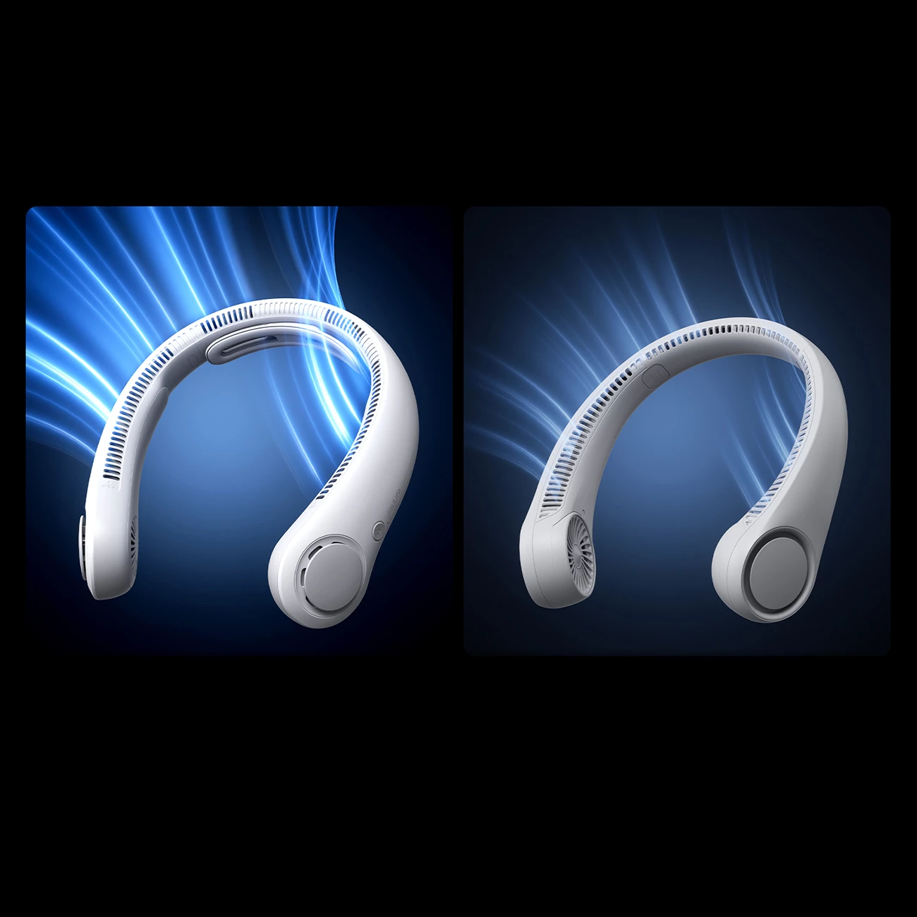 Ventilator qafe Jisulife Neck Fan 4 5000mAh USB-C, gri