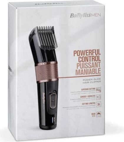 Makinë qethjeje BaByliss Men Power Glide E974E, e zezë
