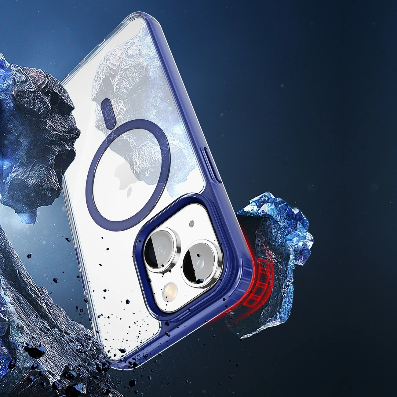 Mbështjellës Dux Ducis Clin2 për iPhone 14, MagSafe, Kaltër