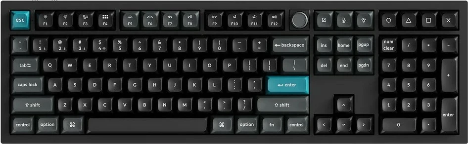 Tastierë gaming Keychron Q6 Ultra 8K, RGB, Hot-Swap, Milk POM Brown Switch, Wireless/Wired, English (US), e zezë