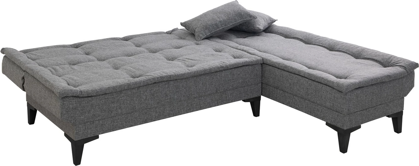 Kënd-sofë krevati Atelier del Sofa, Santo-S, ngjyrë gri e errët