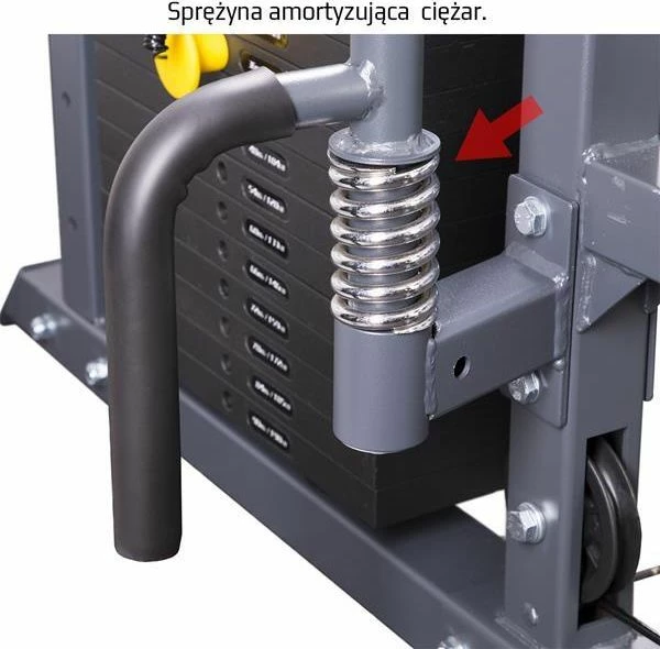 Pllakë leg press HMS UWN070, për Smith machine CYKLOP 2, çelik, 40 x 50 x 14 cm