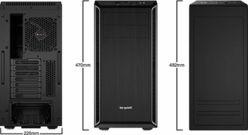 Kasë be quiet! Pure Base 600 BG022 Midi Tower ATX/µATX/Mini-ITX, e zezë/argjendtë