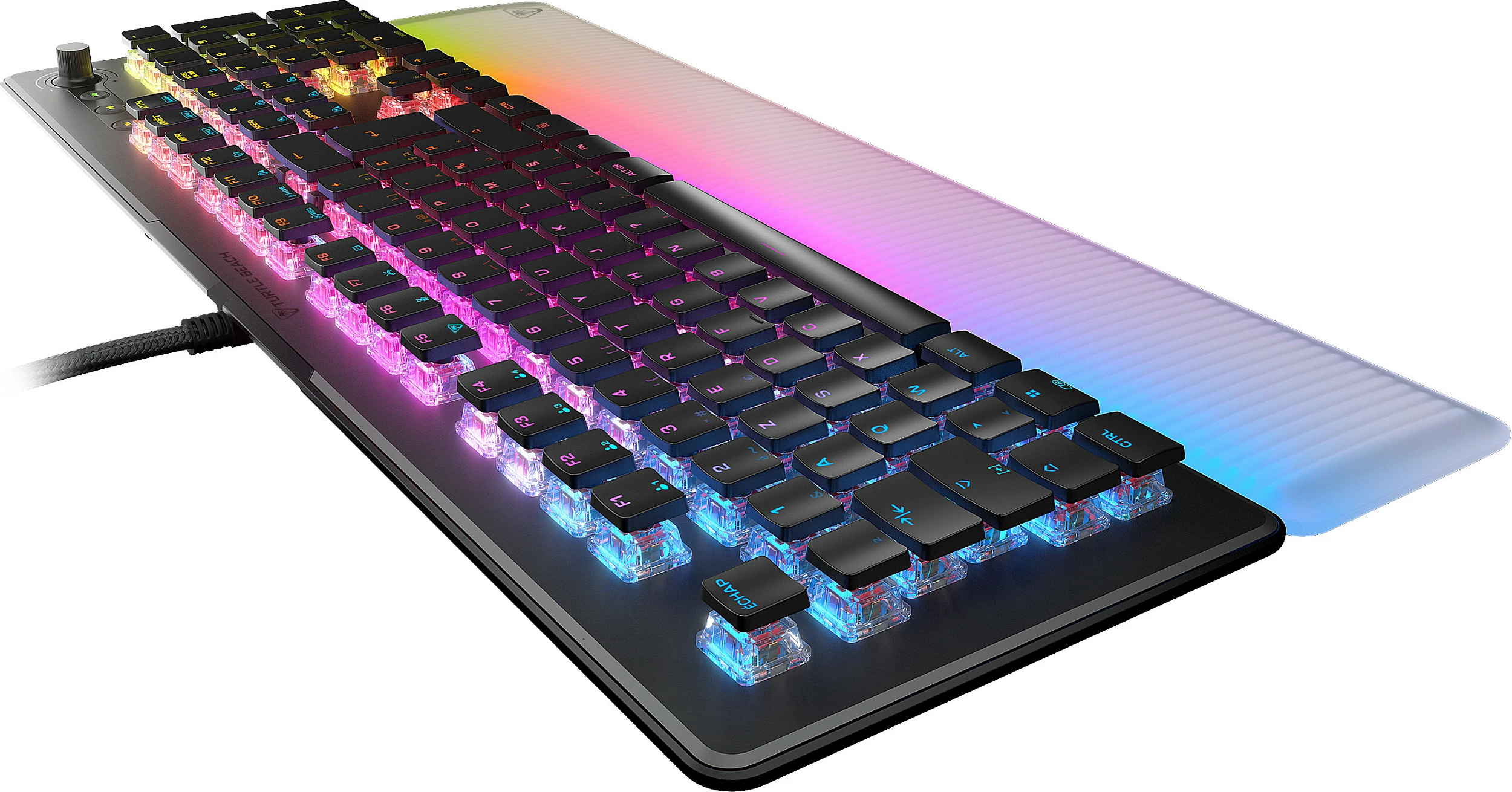 Tastierë gaming Turtle Beach Vulcan II Max, USB, full-size, RGB, QWERTZ (DE), e zezë