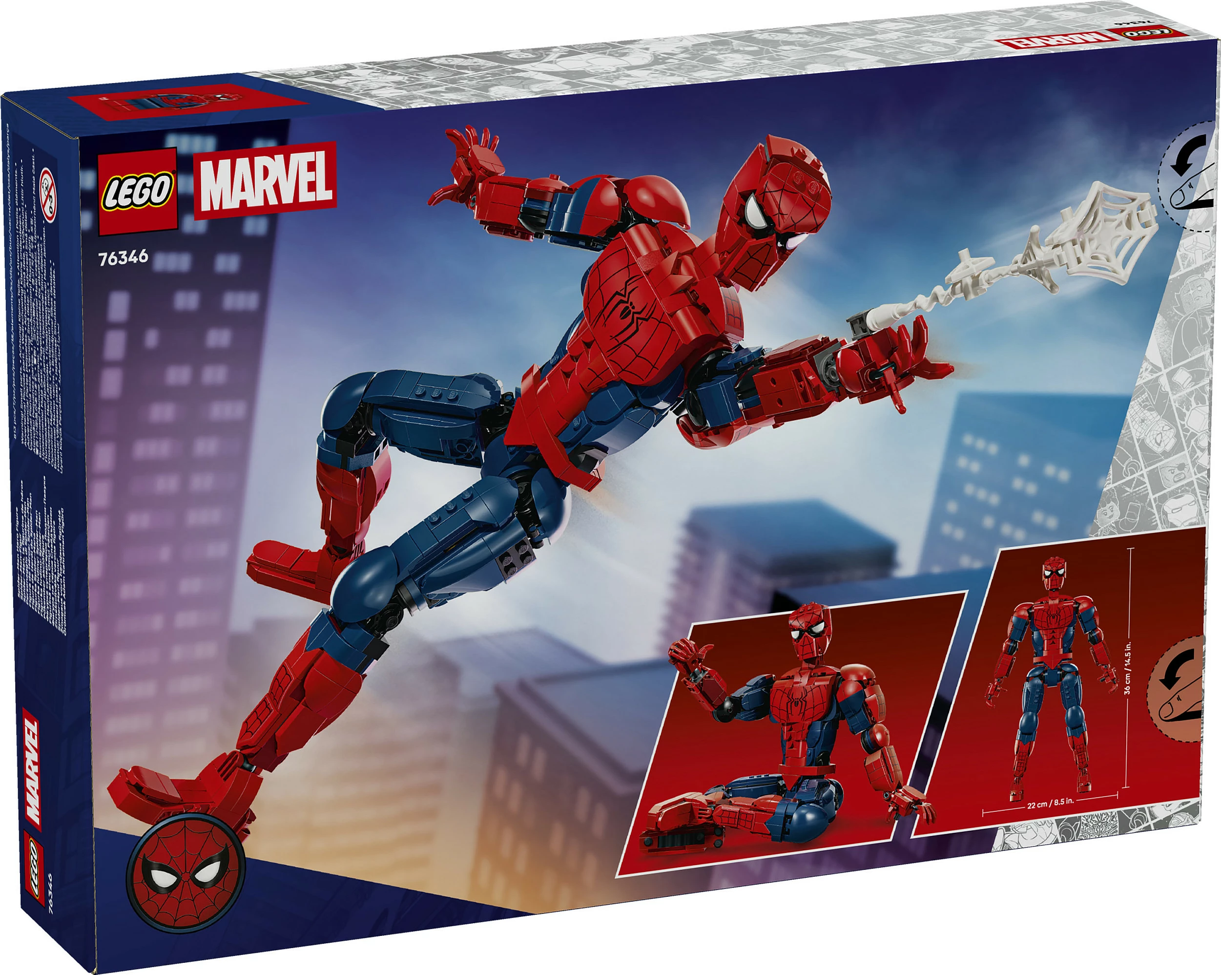 Set ndërtimi LEGO Marvel 76346 Spider-Man, 813 copë, 12+, shumëngjyrësh