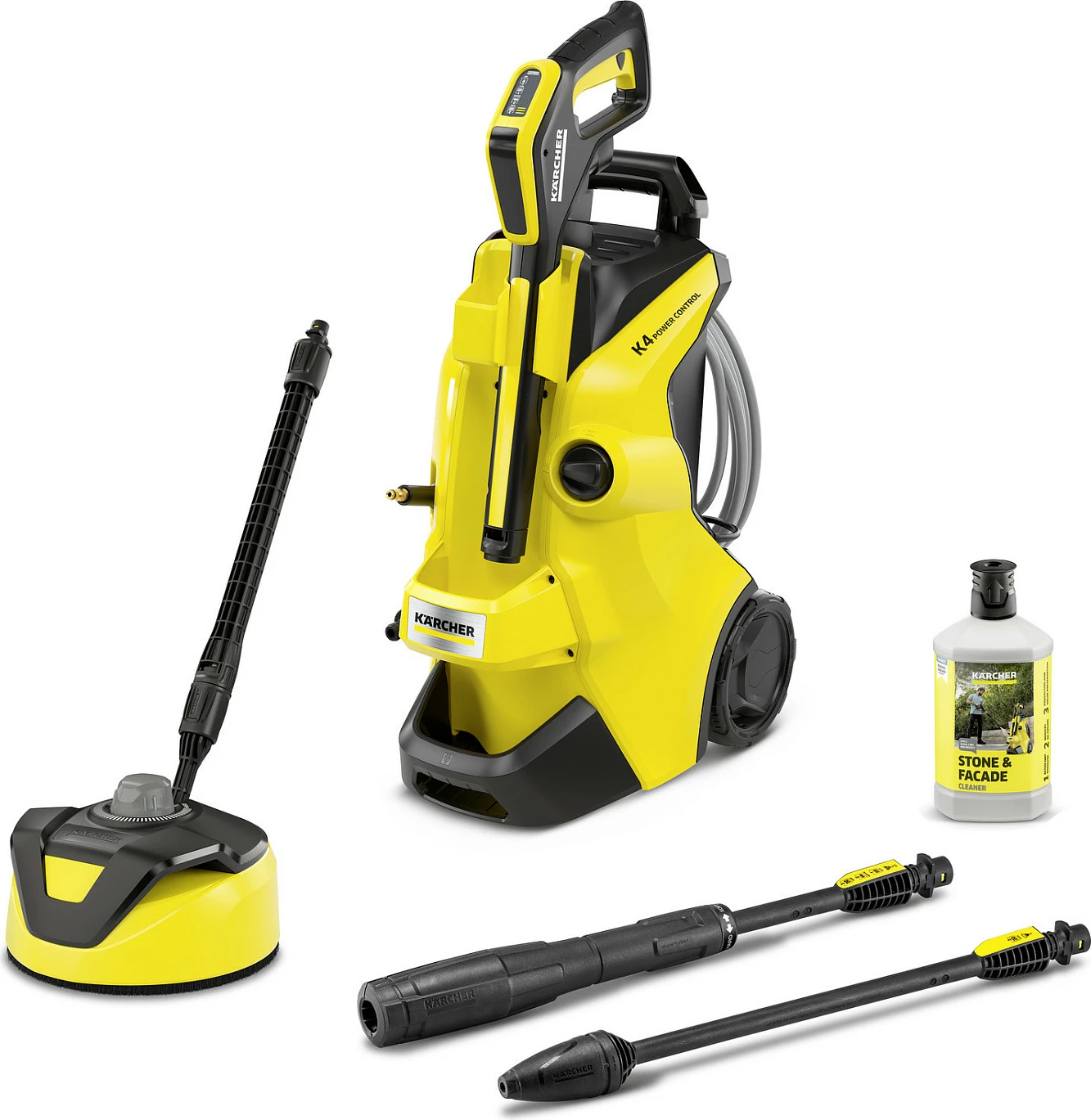 Larëse me presion Kärcher K 4 Power Control Flex Home, 130 bar, 1800 W, me T 5, e verdhë/zezë