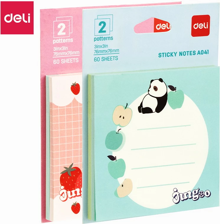 Deli Postit 76X76 30Fl Animals A041