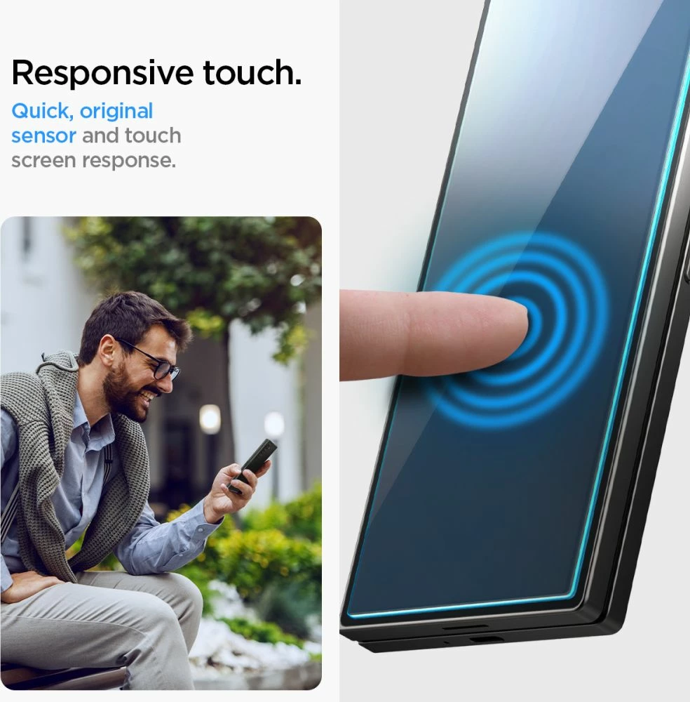Xham i temperuar Spigen Glas.tR EZ Fit për Samsung Galaxy Z Fold 6, 2 copë