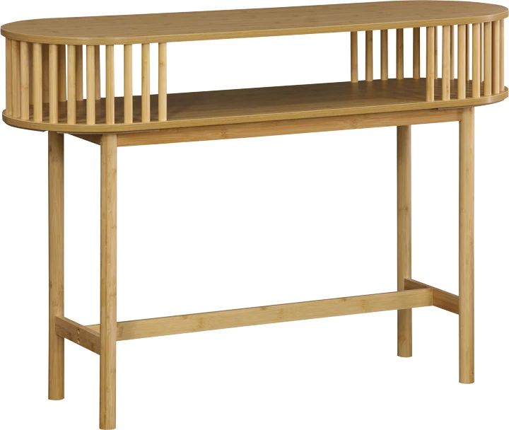 Konsolë Nodial MDF/Bamboo ngjyrë natyrale 120x39x85cm