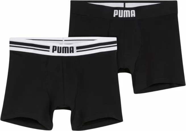 Të brendshme meshkuj Puma Everyday Placed Logo 2 copë, të zeza