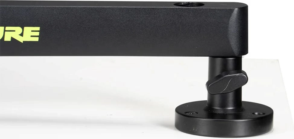 Krah mikrofonik SHURE SH-BROADCAST2 për tavolinë, profil i ulët, i zi