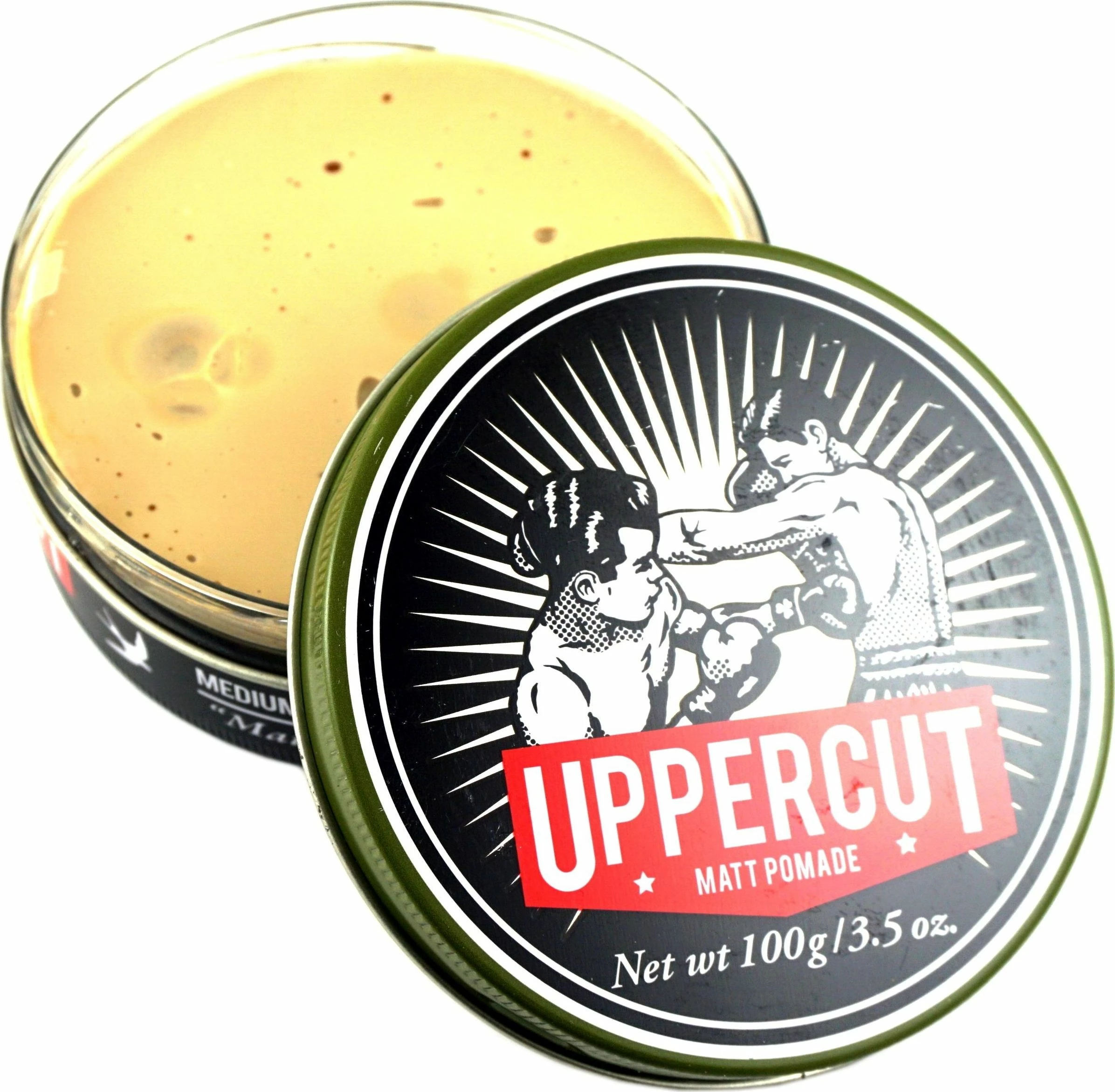 Pomadë flokësh Uppercut Deluxe Matt Pomade, bazë uji, kapje mesatare, finish mat, 100 g