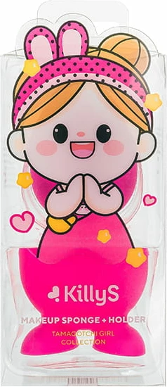 Sfungjer për grim me mbajtëse KillyS Tamagotchi Girl magenta 1 copë