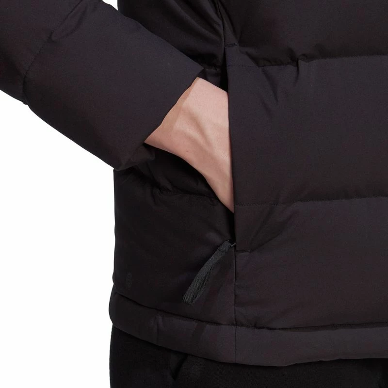 Jakne me kapuç për femra adidas, të zeza [Madhësia: XL]