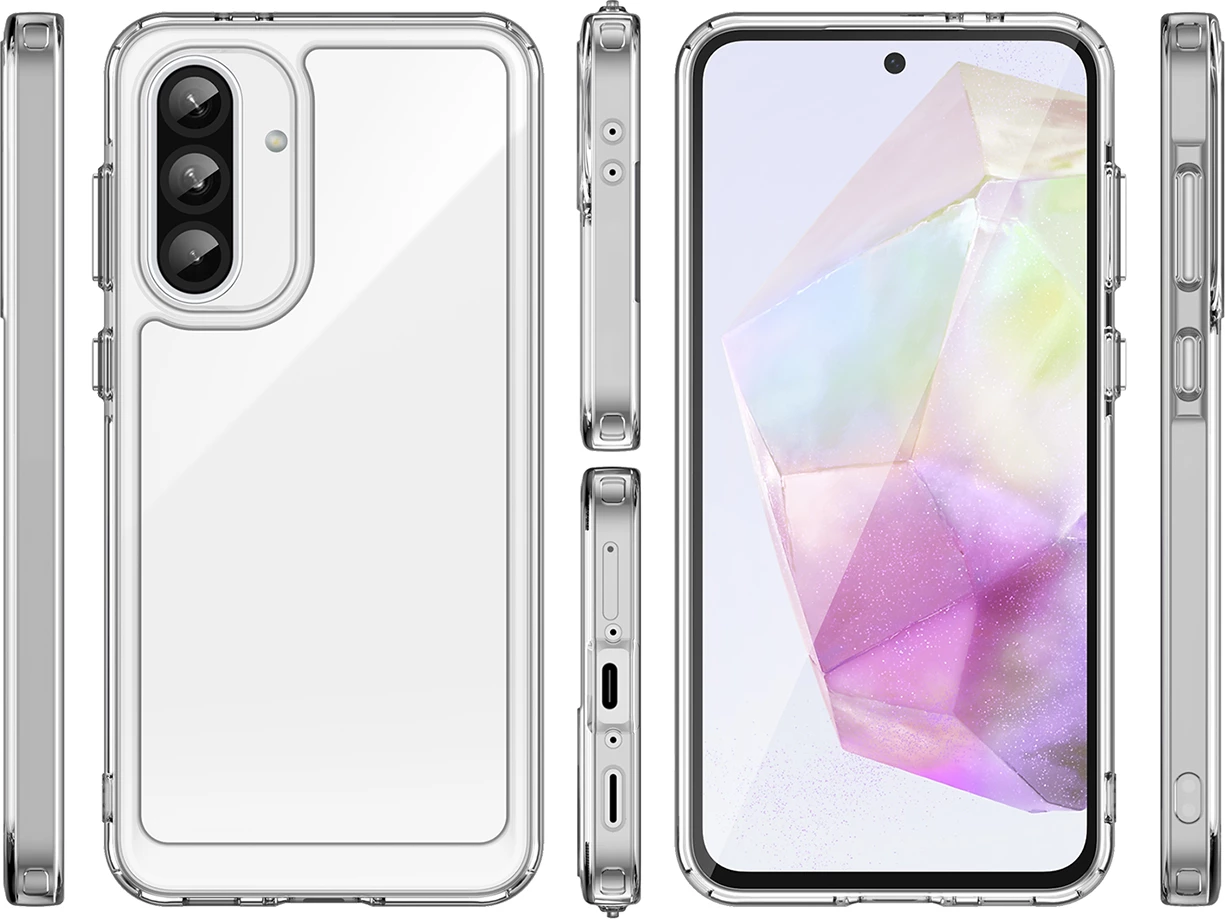 Mbështjellës Hurtel Outer Space Case për Samsung Galaxy A26, Transparent
