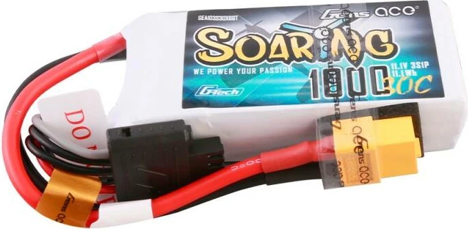 Bateri LiPo Gens ace G-Tech Soaring 1000mAh 11.1V 30C, e bardhë