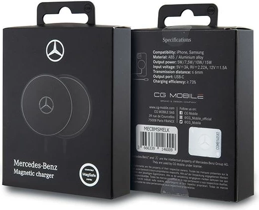 Karikues induktiv MagSafe Mercedes 15W, i zi