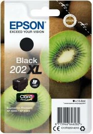 Patron boje Epson 202XL (C13T02G14010), Claria Premium, XL, 13.8 ml, ≈550 faqe, e zezë