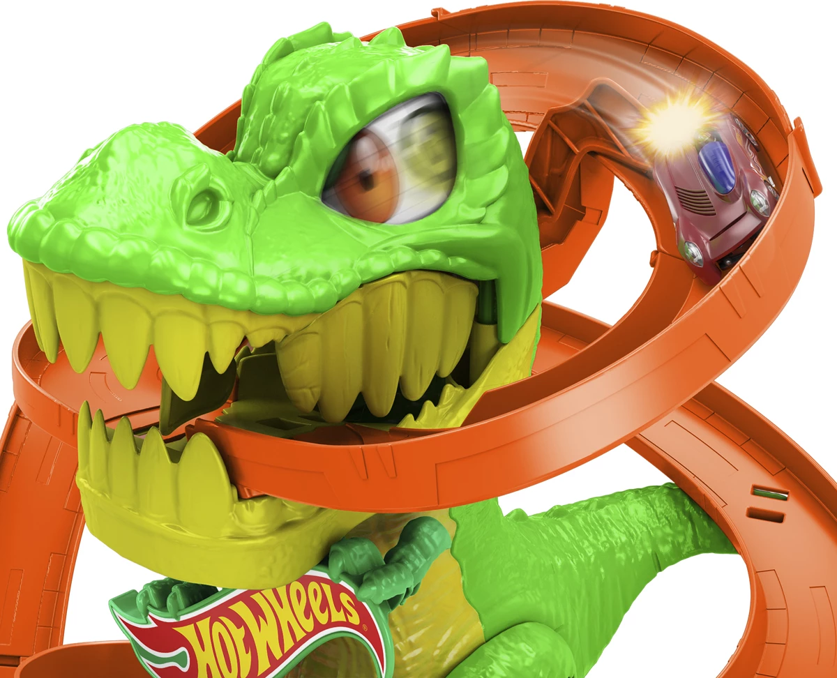 Hot Wheels City T-Rex Blaze Battle Playset