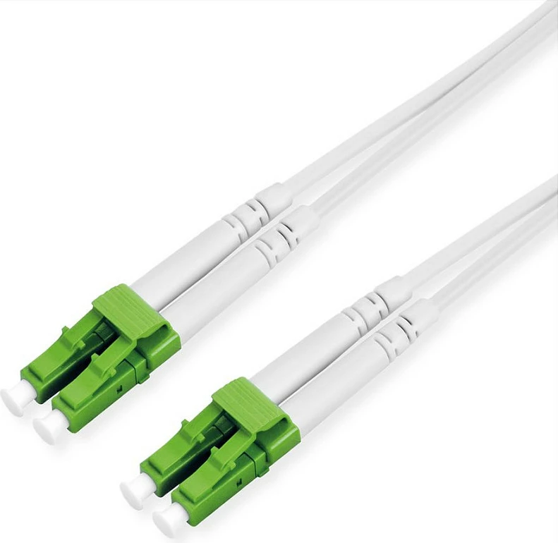 Kabllo fiber optike ROLINE 21158635, OS2 single-mode, LC-LC duplex, 10m, e bardhë