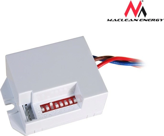 Sensor lëvizjeje PIR Maclean MCE32 800W 360° me sensor të jashtëm, 6m, IP20, i bardhë