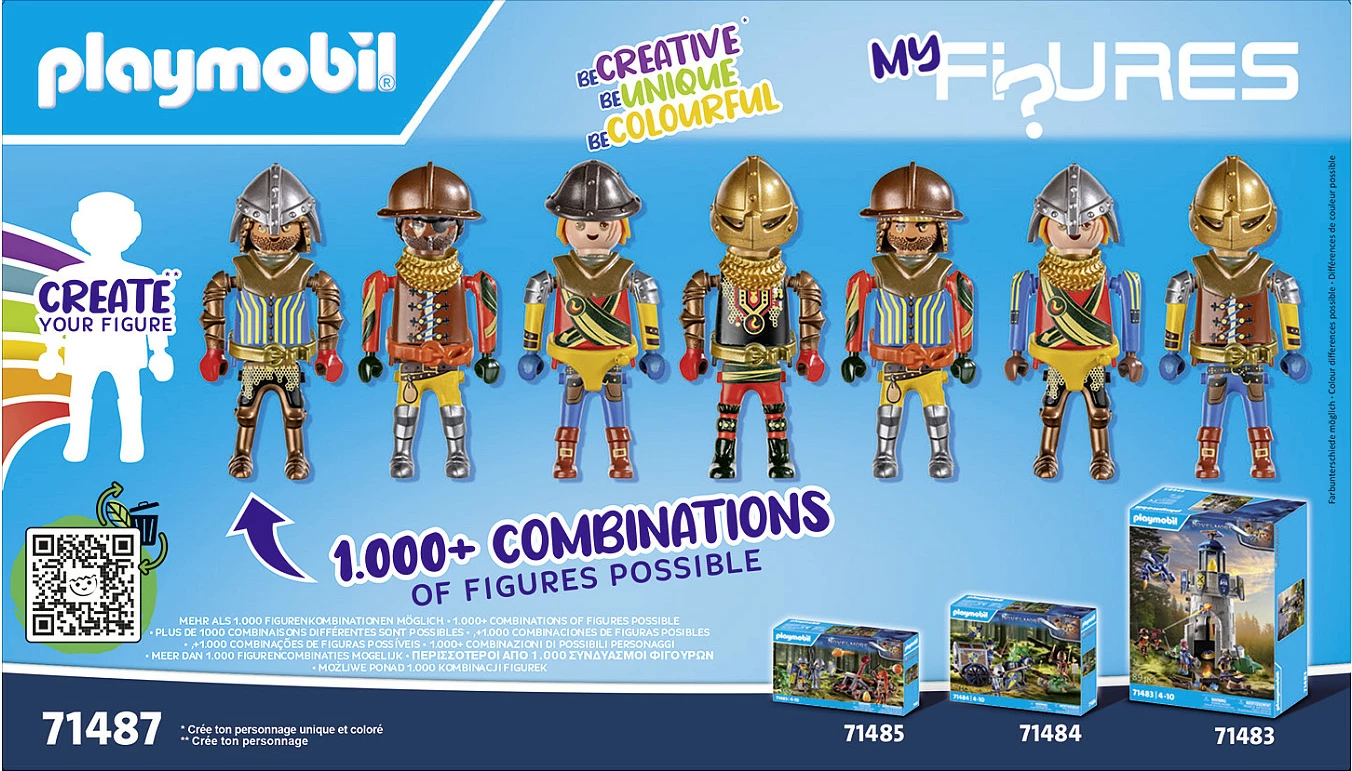 Set figurina Playmobil Novelmore My Figures 71487, Kalorës i Novelmore, 45 copë, shumëngjyrësh