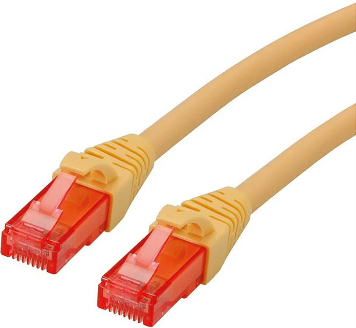 Kabllo rrjeti ROLINE 21.15.2525, Cat6, 5 m, U/UTP, RJ-45 në RJ-45, e verdhë