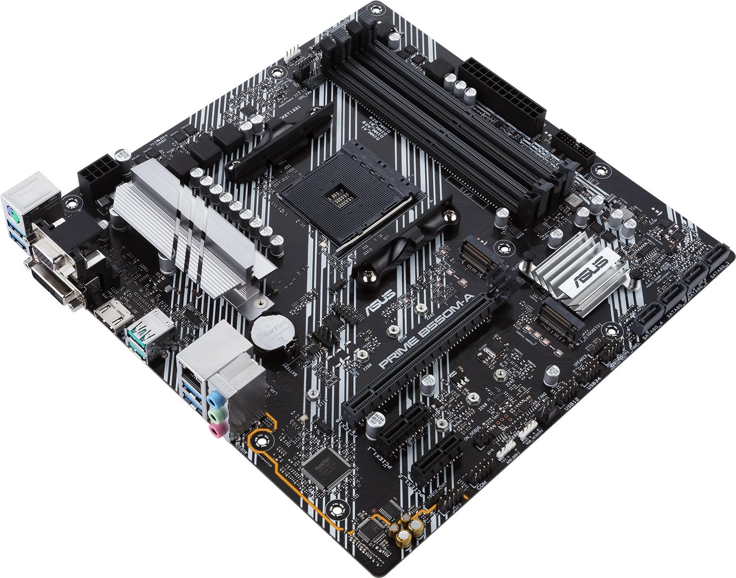 Pllakë amë ASUS Prime B550M-A/CSM, Socket AM4, micro ATX, e zezë dhe argjendtë