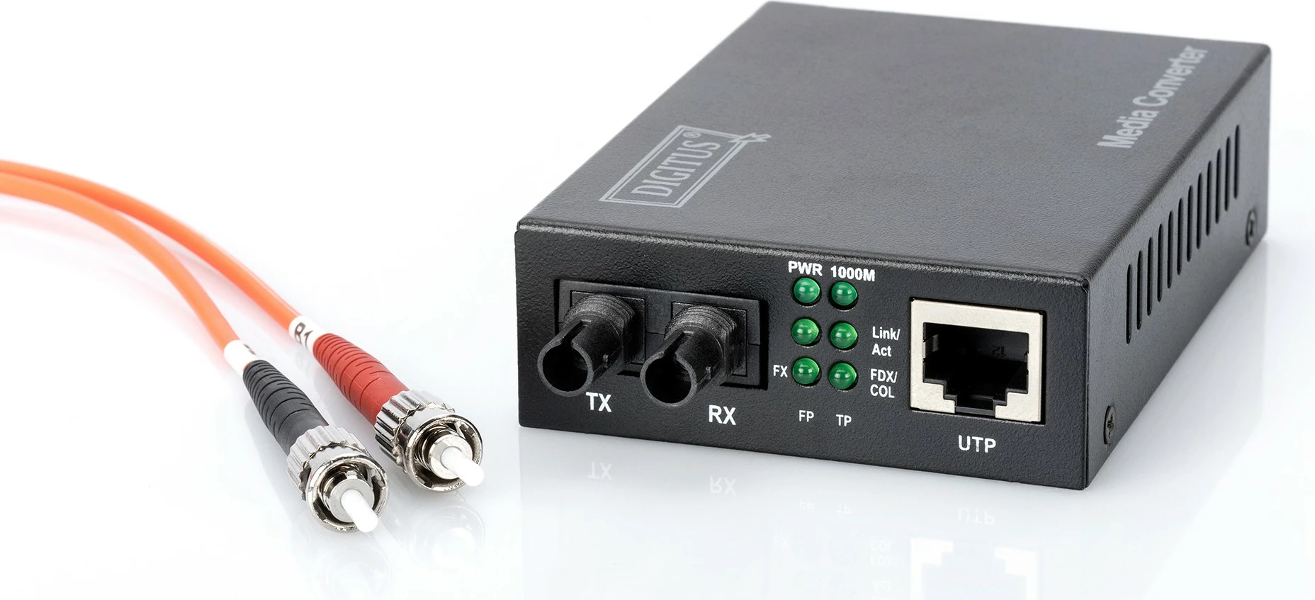 Media konvertues Digitus, Gigabit, 1000Base-T, RJ45/SC, 500m