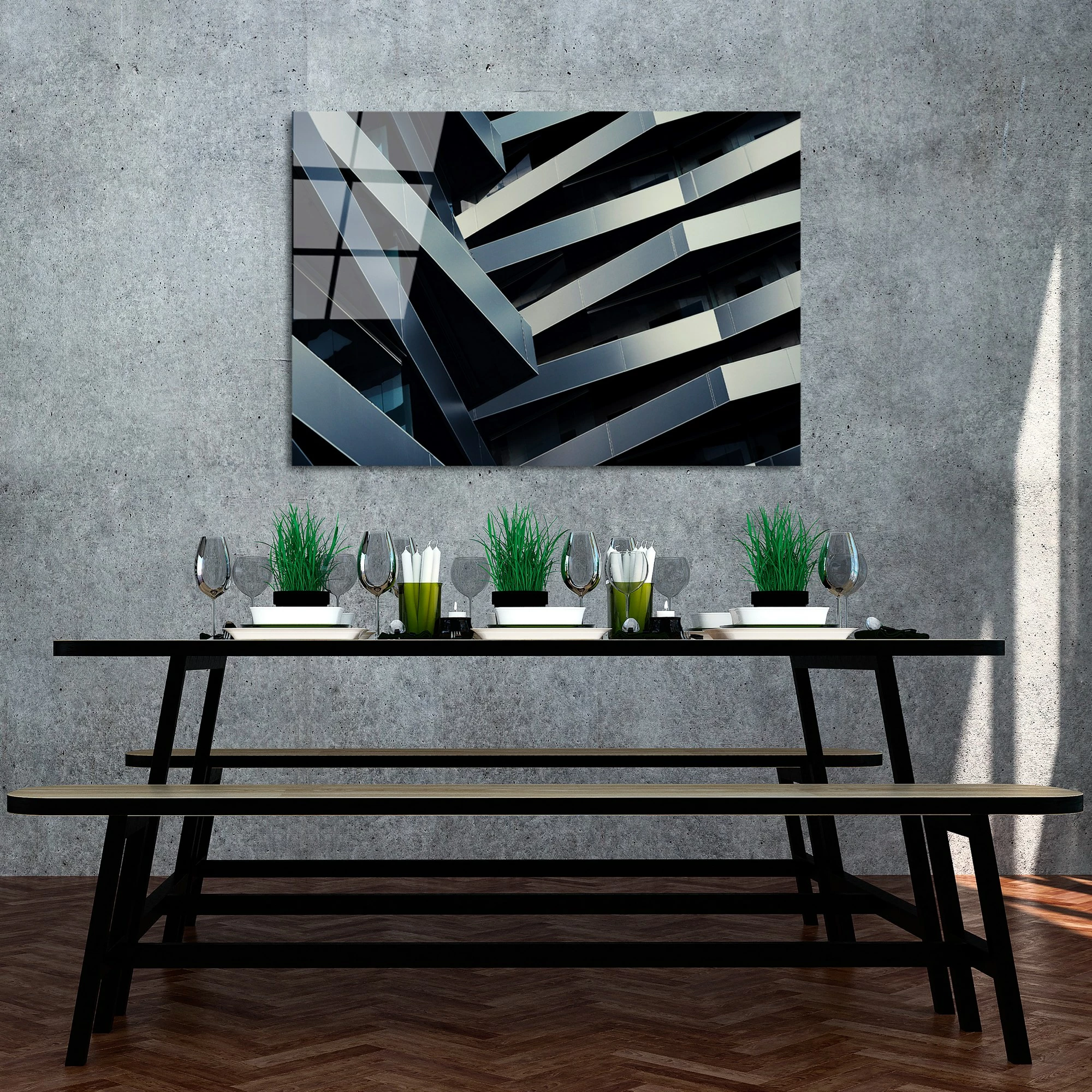 Pikturë dekorative prej xhami të temperuar, Wallity UV-048, 70x100cm