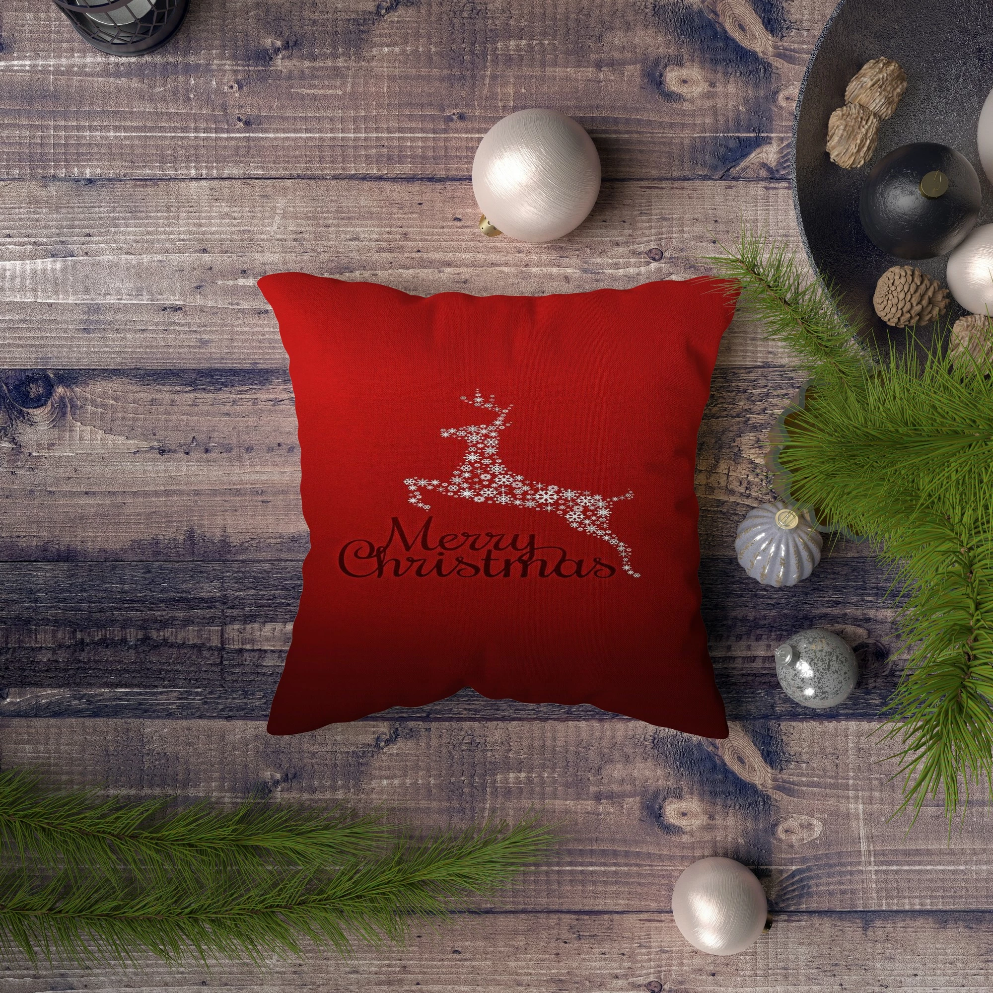 Jastëk dekorativ Aberto Design, NYXMAS122, shumëngjyrësh, 43x43cm