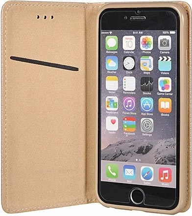 Mbështjellës me kapak HAVANA Samsung Galaxy A70/A705, me magnet, me xhep karte, gold
