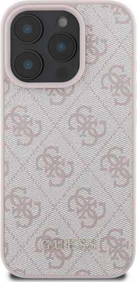 Mbështjellës Guess 4G Classic për iPhone 16 Pro, Rozë