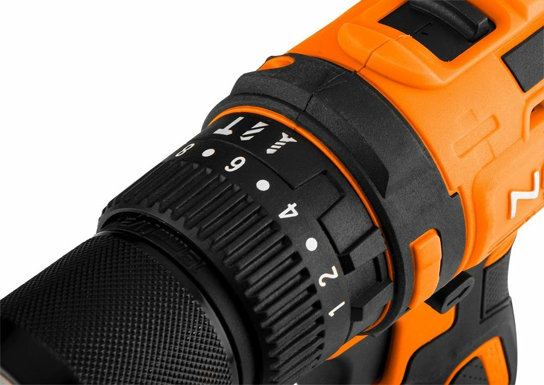 Trapan/vidhosës me bateri Neo 04-619 18 V, brushless, 95 Nm, çakëll 13 mm, portokalli/zi, pa bateri dhe pa karikues
