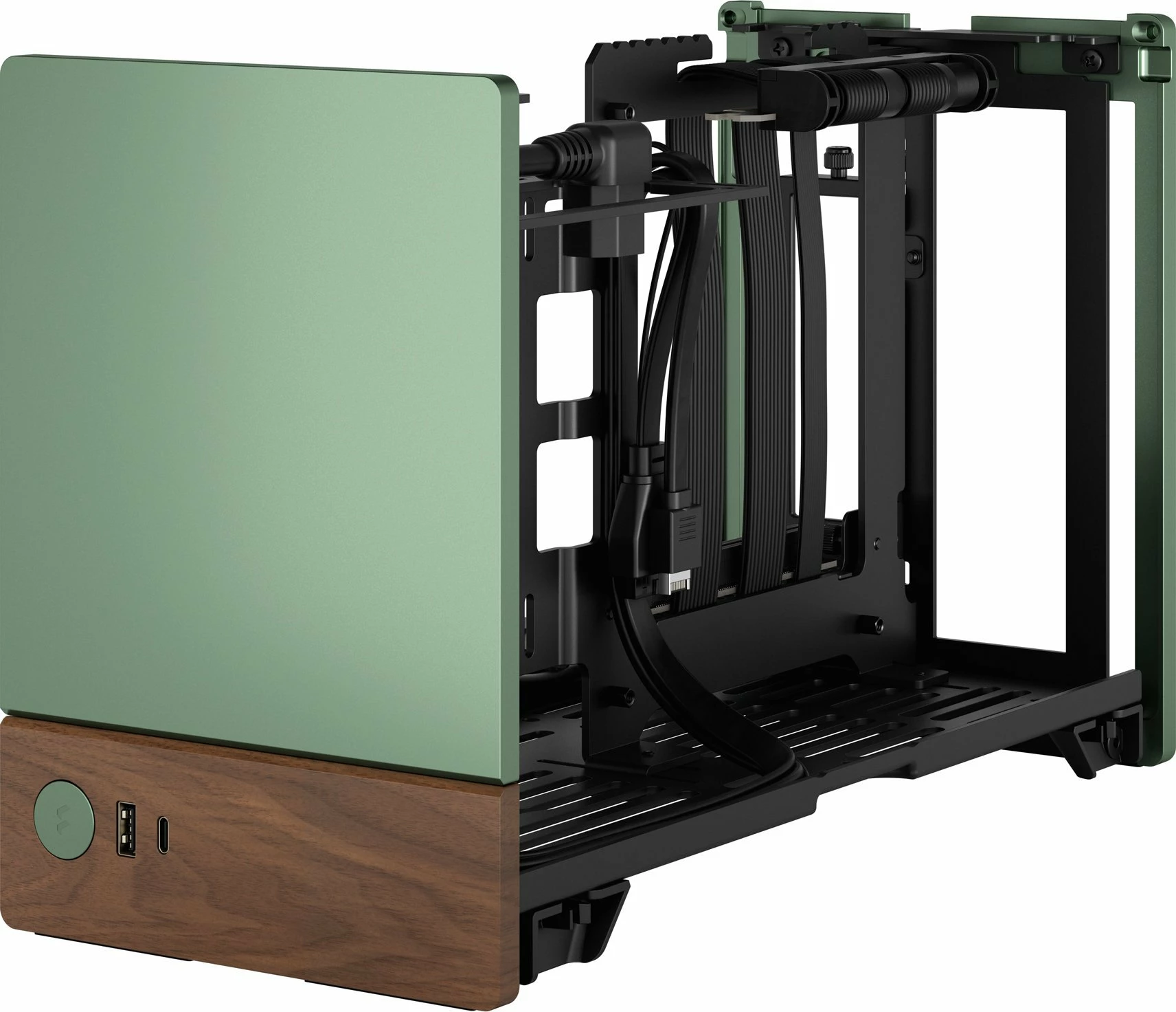 Kasë Fractal Design Terra FD-C-TER1N-03 Mini-ITX SFF, USB-C, pa PSU, jeshile