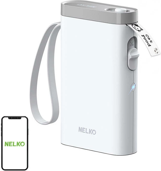 Printer etiketa termik Nelko P21, Bluetooth, 1200 mAh, i bardhë