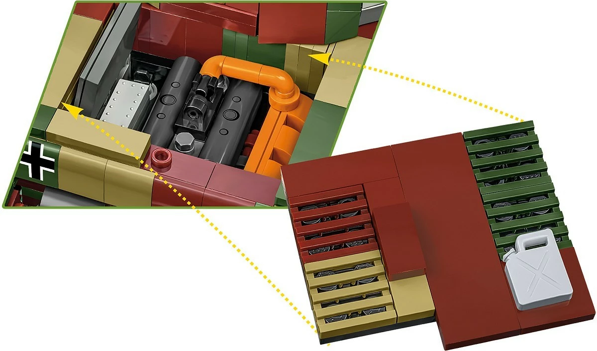 Set blloqesh Cobi Klocki WWII PzKpfw IV Ausf. G, 1107 pjesë, Kamuflazh