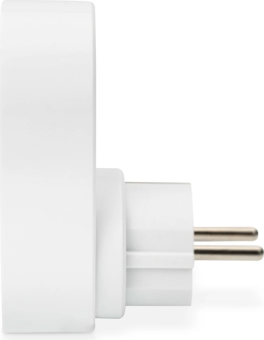 Adapter universal prizë Digitus me 2 USB-A, gri/bardhë